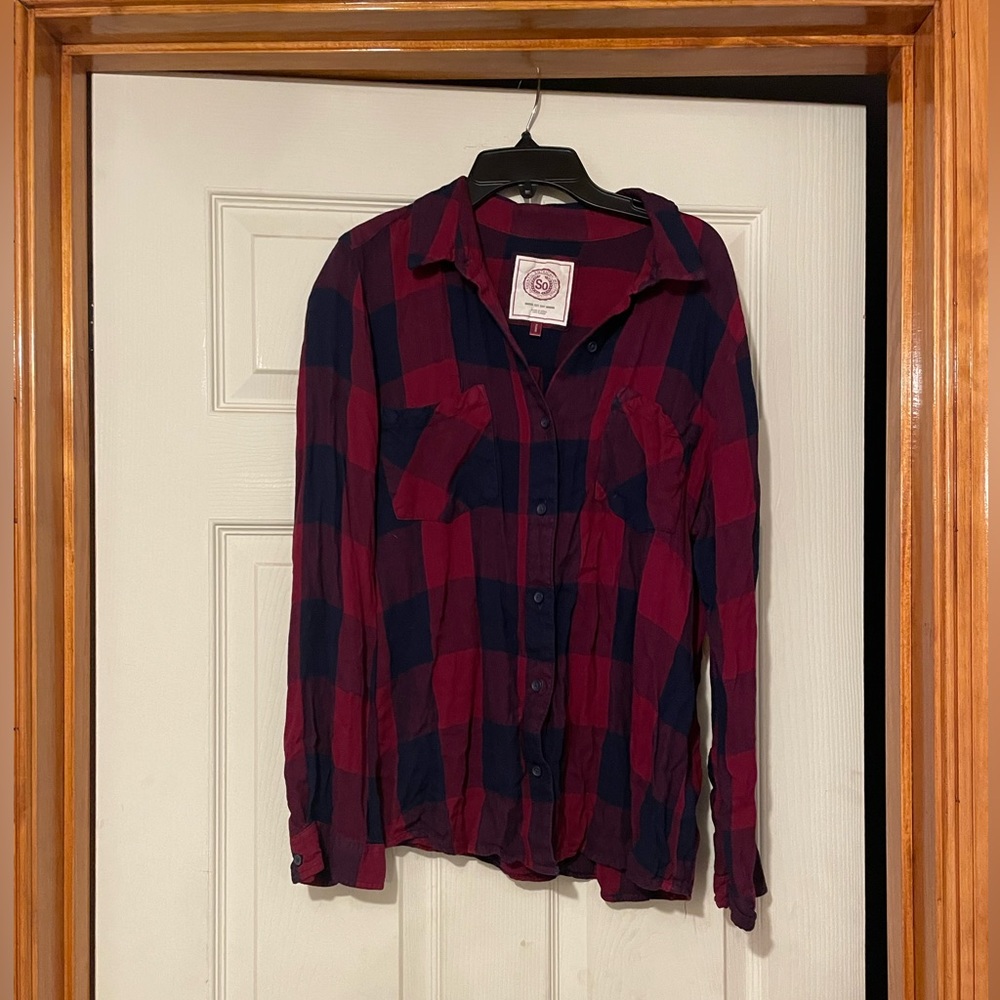 SO red & blue flannel